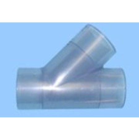 PROFESSIONAL PLASTICS Clear PVC Schedule 40 Wye-Slxslxsl, 475-532L - 6 IN X 4 IN (1 PC) [Bo FITPVCCLWYE-475-532L6.0X4.0